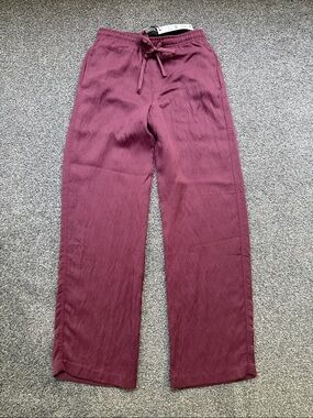 Zara Straight Leg Drawstring Pants